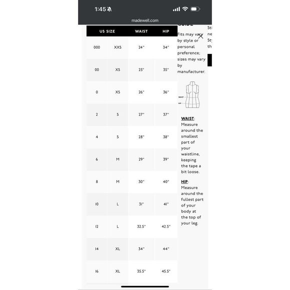 $98 Madewell Fairbanks Pant black size 2 m10 - Picture 6 of 6